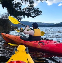 Kayak Lake Mapourika 02 December 24 1