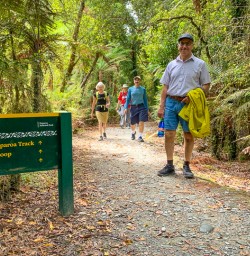 Beginning the Pororari River Track