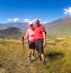 Couple at Rocky Mountain Summit