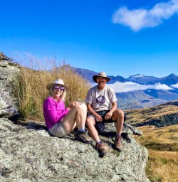 Couple hiking Wanaka