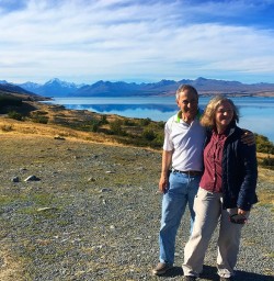 Lake Pukaki and Aoraki/Mount Cook on a clear