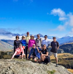 Group hike Rocky Mountain
