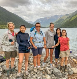 Group at Lake Rotoiti, Tasman New Zealand