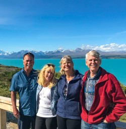 Guests along Lake Pukaki