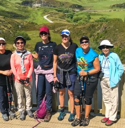 Guests overlooking Diamond Lake