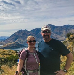 Hiking Rocky Mountain track