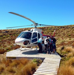 heli hike at kepler track