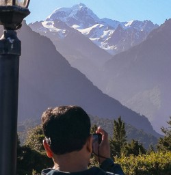 Mount Cook from Lake Matheson, West Coast New Zealand