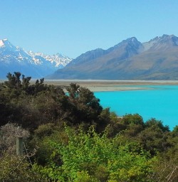 mount cook national park lake