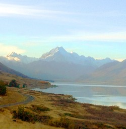 Aoraki 'the cloud piercer' and Lake Pukaki