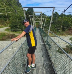 Swing bridge Paparoa National Park