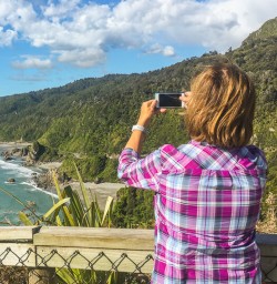 Taking picture at West Coast New Zealand