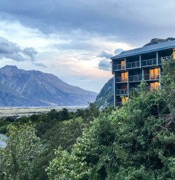 The Hermitage Hotel at Aoraki Mt Cook National Park, Canterbury New Zealand