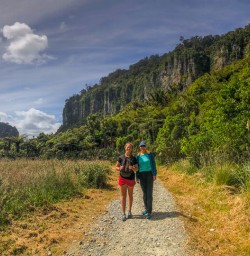 Walking the Porarari river, Paparoa National Park West Coast New Zealand