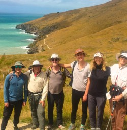 11. Happy guests on Godley Head trail