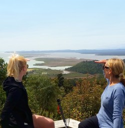 Hikers at Okarito Trig Lookout