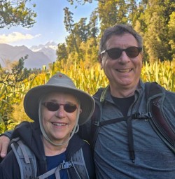 12 Couple Hiking Lake Matheson Track Feb25