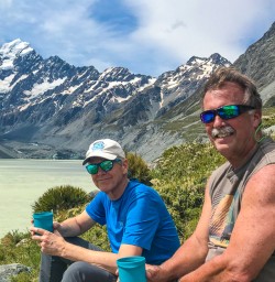 Coffee break at Hooker Lake