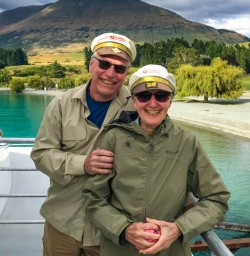 Couple on Lake Wakatipu boat cruise
