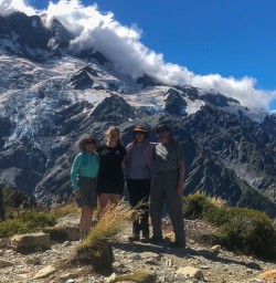 Group at Aoraki Mount Cook National Park, Canterbury New Zealand