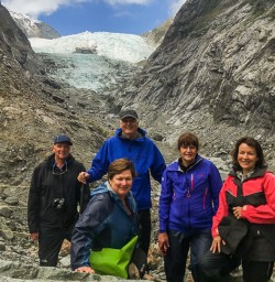 Group at Franz Josef Glacier, West Coast New Zealand