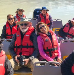 Group on Tasman Glacier boat