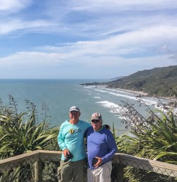 Guests at Meybille Bay, West Coast New Zealand