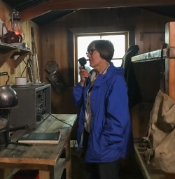 Guest with radio in New Zealand