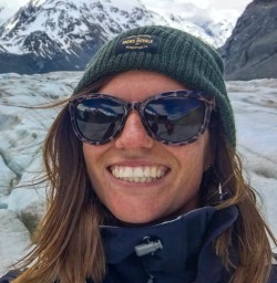 Guide selfie on Tasman Glacier