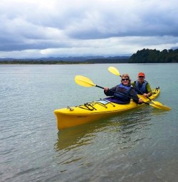 Kayaking at Okarito Lagoon