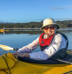 Kayaking at Okarito Lagoon, West Coast New Zealand