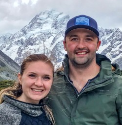 Mount Cook and couple