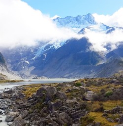 view on mount cook
