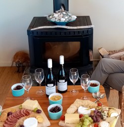 Okarito platters and wine