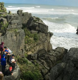 Punakaiki Pancake Rocks and Blowholes, West Coast New Zealand