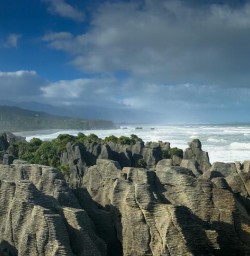 Punakaiki Pancake Rocks and Blowholes, West Coast New Zealand