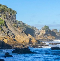 Punakaiki Pancake Rocks and Blowholes, West Coast New Zealand