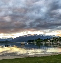Sunset at Lake Wanaka, Otago New Zealand