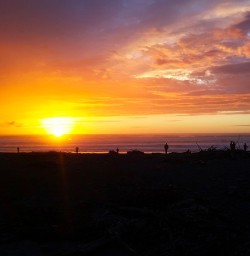 Sunset in Punakaiki