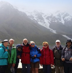 Group at Tasman Glacier