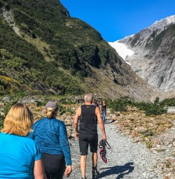 Walking the Fox Glacier Valley Track, West Coast New Zealand