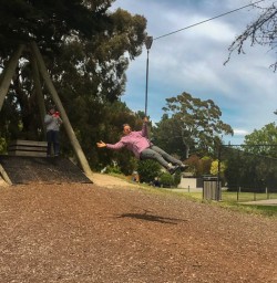 12. Guests playing on zipline