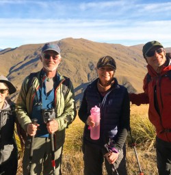12. Four guests on Rock Peak track