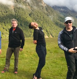 12. Guide and guests in Te Anau