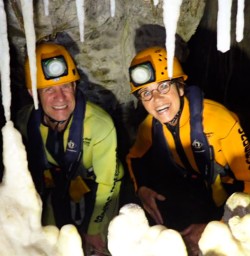 12. Punakaiki guests caving