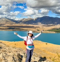 12. Solo guest overlooking Lake Tekapo