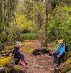 12. Taking a break on the Pororari Track
