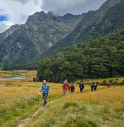 13 Group Hiking Siberia Valley Mt Aspiring National Park Feb25