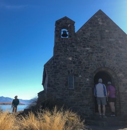 Church of the Good Shepherd under snow, Canterbury New Zealand