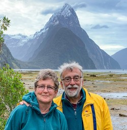 Couple at milford sound